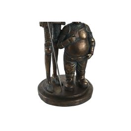 DKD Home Decor Figura de Colección Don Quijote y Sancho, Escultura Decorativa de Resina Cobriza 7x7x25 cm para Hogar Ambiente Tradicional