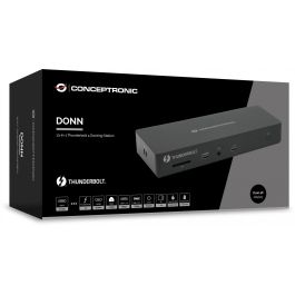 Conceptronic Docking USB-C 13-en-1 con 1xHDMI, 2xThunderbolt, 2xUSB-A 3.2, 2xUSB-C, Audio, PD96W, 1xRJ45 2.5GbE