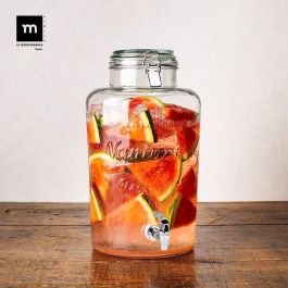 La Mediterranea Tarro Dispensador con Grifo 8L Vidrio, 21x21x36 cm (2 Unidades) La Mediterranea Tarro Dispensador con Grifo 8L Vidrio, 21x21x36 cm (2 Unidades)
