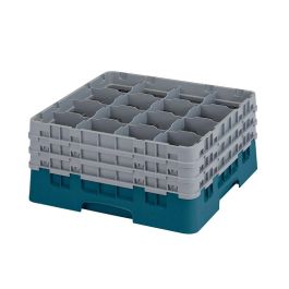 CAMBRO - 16S738-414 - Cesta de lavado 16 comp. 3 alturas - 10,9 cm Ø máx. - alt. máx. 20 cm - 50 x 50 x 22,5 cm - Cerceta Precio: 75.88999968. SKU: B1CHZKW4X5