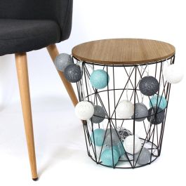 Home Deco Factory Guirnalda Luz 20 Led Azul/Gris