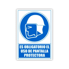 Archivo 2000 Señal Obligatorio Uso Pantalla Protectora PVC Azul 210x297 mm