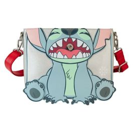 Loungefly Bolso Cruzado Stitch Snow Angel Cosplay Glitter Disney Piel Vegana 23,75x20,5x7,5cm