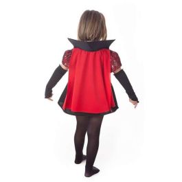 Disfraz infantil vampira esqueletos t-0 (vestido, mitones y capa)