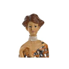 DKD Home Decor Figura Dama Amarillo 18.5 x 31 x 21.5 cm Resina