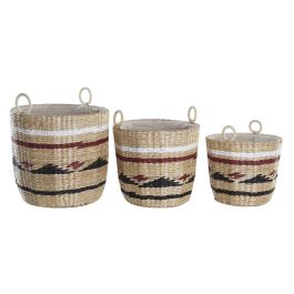 Cesta Colonial DKD Home Decor Natural Granate 38 x 36 x 38 cm Set de 3 Precio: 95.69000045. SKU: S3028969