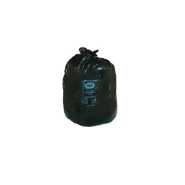 Blanca Bolsa basura industrial negra 90x110cm galga 200, rollo de 10 unidades, reciclado 100%