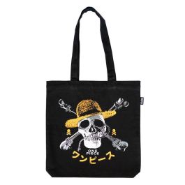 ERIK Bolsa Shopping One Piece Jolly Roger 100% Algodón, 37x39x10cm con Asas al Hombro Precio: 11.49999972. SKU: B154DCPTBR