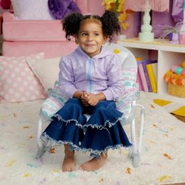 Bright Starts BRI0074451130302 Mecedora evolutiva Rosy Rainbow con vibraciones relajantes, 2 posiciones reclinadas, hasta 36 meses