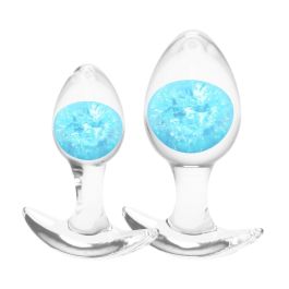 Plug Anal NS Novelties Glams Azul 2 Piezas (7 cm) (8 cm)