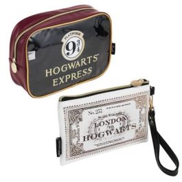 Neceser de Viaje Harry Potter 2 Piezas (24 x 17 x 7,5 cm)