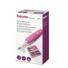 Beurer MP-44 Set de Manicura y Pedicura Profesional con Luz LED y 7 Accesorios