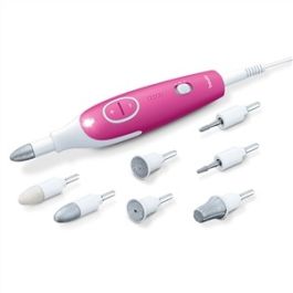 Beurer MP-44 Set de Manicura y Pedicura Profesional con Luz LED y 7 Accesorios