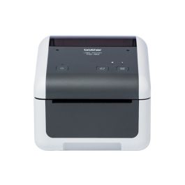 Impresora de Etiquetas y Tickets Brother TD-4420DN/ Térmica Directa/ Ancho etiqueta 118mm/ USB-RS-232C/ Blanca y Negra