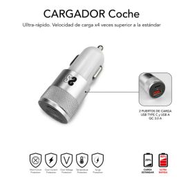 Dual Car Charger Pd20W+Qc3.0+C To C/Lightning S