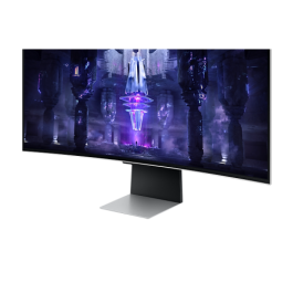 Smart Monitor Gaming Ultraparonámico Curvo Samsung OdysseyG8 S34BG850SU 34"/ UWQHD/ Smart TV/ 0.1ms/ 175Hz/ OLED/ Regulable en altura/Multimedia/Plata