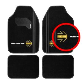 Set Completo 4 Piezas Alfombras Momo Universales Negro-Blanco MOMLCM4A8BK Set Completo 4 Piezas Alfombras Momo Universales Negro-Blanco MOMLCM4A8BK