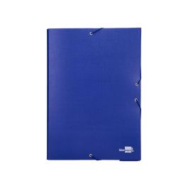 Carpeta Proyectos Liderpapel Folio Lomo 90 mm Carton Forrado Azul