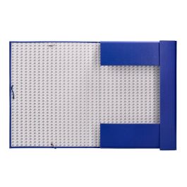 Carpeta Proyectos Liderpapel Folio Lomo 90 mm Carton Forrado Azul