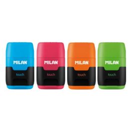 Milan Afilaborras compact touch duo 6,7x4x2,5 cm expositor 4 colores -16u-