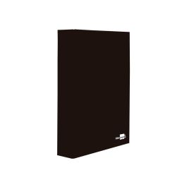 Carpeta De 4 Anillas 40 mm Mixtas Liderpapel Folio Carton Forrado Paper Coat Negra