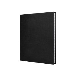 Carpeta De 4 Anillas 40 mm Mixtas Liderpapel Folio Carton Forrado Paper Coat Negra