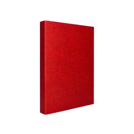 Carpeta De 4 Anillas 40 mm Mixtas Liderpapel Folio Carton Forrado Paper Coat Roja