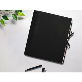 Carpeta Fuelle Liderpapel Folio Carton Forrado Negra