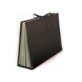 Carpeta Fuelle Liderpapel Cuarto Carton Forrado Negra