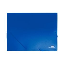 Carpeta Liderpapel Portadocumentos 36902 Polipropileno Din A4 Azul Lomo 50 mm