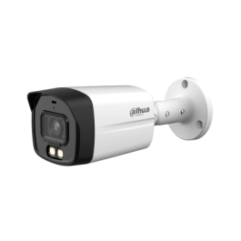 Dahua DH-HAC-HFW1509TLMP-IL-A-0280B-S2 Cámara Híbrida Bullet HDCVI 5MP Full Color, Soporte Metal, Luz Dual Inteligente, Micro Integrado 2.8mm, Exterior