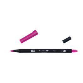 Rotulador Doble Punta Pincel Dual Brush-755 - Color Rubine Red. Tombow ABT-755