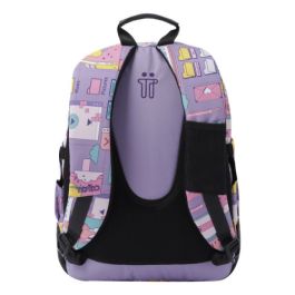 Mochila Escolar Morado Ciber - Crayoles Totto MA04ECO029-2210N-2QI