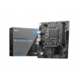 MSI PRO H610M-E DDR4 placa base Intel H610 LGA 1700 micro ATX Precio: 76.9318. SKU: S5622611