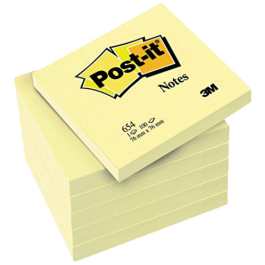 Post-It Blocs notas 654 canary yellow 76x76 -pack 12- Precio: 17.95000031. SKU: B1GKJARTAS