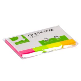 Banderitas Separadoras Q-Connect 20x50 mm Fluorescente Pack De 4 Con 50 Hojas 10 unidades