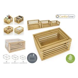 Set de 3 Cajas de Bambú para Organizar - Confortime (4 Unidades) Precio: 46.58999972. SKU: B14FYMYDFM