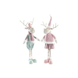 Figura Navidad Fantasia DKD Home Decor Verde Rosa 17 x 60 x 20 cm (2 Unidades) Precio: 38.50000022. SKU: B1G53J2K6E