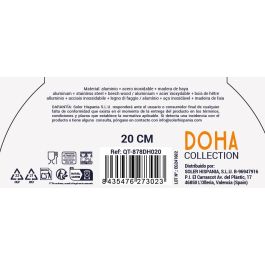 Quttin Sartén 20 cm Aluminio Forjado Full Doha (6 Unidades)