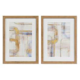 DKD Home Decor Cuadro Abstracto Urban de Cristal Multicolor 40 x 30 cm (2 Unidades) Precio: 12.68999963. SKU: B1BRKZAWLF