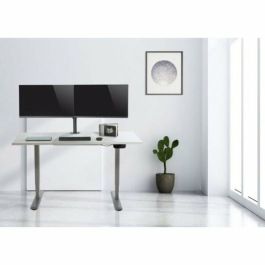 Equip Soporte Doble Pantalla para 2 Monitores hasta 13 Pulgadas, Negro