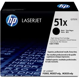 HP Q7551X Tóner original LaserJet 51X Negro Alta Capacidad 13000 pág. para M3027, M3035, P3005 Precio: 116.50000032. SKU: B1FH9ZT692