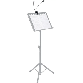 RTX Lámpara Atril Dual Flexible con Clip 4 LEDs