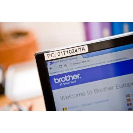 Brother TZe-231 Cinta Adhesiva Estándar Negra sobre Blanca 12mm x 4m