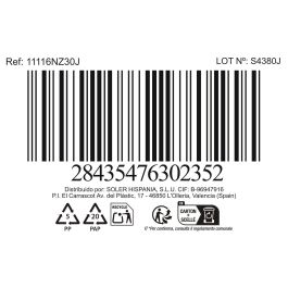 La Mediterranea Ensaladera Opal Everett 22.5 cm (18 Unidades)