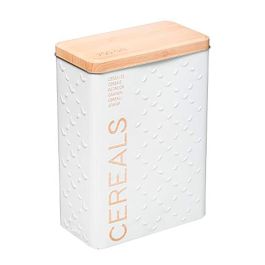 Nature Caja metálica para cereales Scandi nature, 750g, almacenaje, blanco/beige Precio: 8.49999953. SKU: S7908228