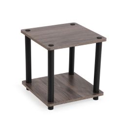 Versa Estantería 2 Alturas Gris 40x41.5x39.5 cm