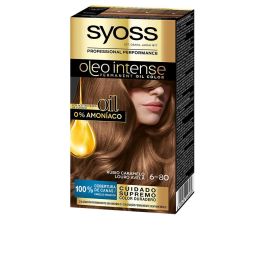 Syoss OLEO INTENSE Tinte Sin Amoniaco #6.80 Rubio Caramelo Coloración para Mujer Contenido 5 Piezas