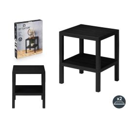 Estantería de plástico 2 baldas Giftdecor 38x46x32 cm negro (8 Unidades) Precio: 77.50000027. SKU: B14TGDHAE5