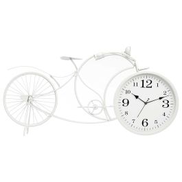 Reloj Forja Bicicleta Grande Blanco Giftdecor 95x50x12 cm